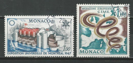 Monaco Mi 867, 868 O Used - Used Stamps