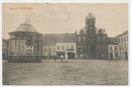 07- Prentbriefkaart Sittard 1912 - Markt - Sittard