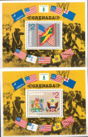 Grenada 2 MNH SS - Indépendance USA