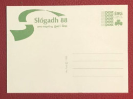 IRELAND 1988 Unused Postcard PP (30p) ~ MacDonnell Whyte PSPC73 ~ Slógadh 88 - Postwaardestukken