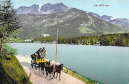 AM SILSERSEE ► Postkutsche Unterwegs An Der Uferstrasse, Ca.1910 - Sils Im Engadin/Segl