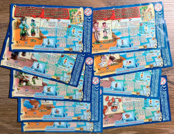 Série Complète Des 9 Papiers Monstres & Pirates Benelux 2008 - Notes