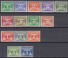 NIEDERLANDE  172-174, 176-177, 380, 383, 385-391, Postfrisch **, Fliegende Taube, 1928/1941 - Unused Stamps
