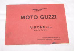 MOTO GUZZI AIRONE 250 CC SPORT ET TURISMO MANUALE PER LE OPERAZIONI DI SIMONTAGGIO, CONTROLLO E MONTAGGIO, MANUEL - Motorfietsen