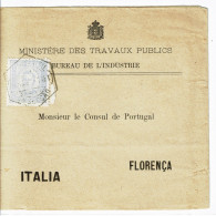 Potugal, 1892/3, # 68 Dent. 11 3/4, Para Florença - Neufs