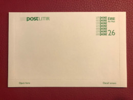 IRELAND 1985 Unused Letter Card 26p ~ MacDonnell Whyte PSLC10 Post Litir - Postwaardestukken