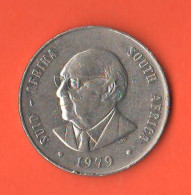 South Africa 1 Rand 1979 President Diederichs Nickel Typologic Coin Sud Africa Suid Afrika        ∇ 3 - Afrique Du Sud