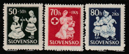 SLOVAQUIE - N°83/5 ** (1943) - Nuovi