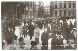 CPA Bruxelles, Funérailles Nationales Du Cardinal Mercier - Feiern, Ereignisse