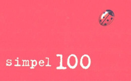 Estonia:Used Phonecard, Simpel 100 With Ladybug, Mobile Phone Prepaid Card, 2003 - Estonia