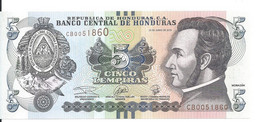 HONDURAS 5 LEMPIRAS 2019 UNC P 98 D - Honduras