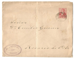 Cover Enveloppe 1894 Entier Postal Postal Stationery Stellfeldt Cordoba To Rosario De Santa Fe Argentine Argentina - Cartas & Documentos