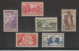 Guyane 1937 Expo Paris 143-148, 6 Val * Charnière MH - Neufs