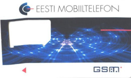 Estonia:Mobile Phone SIM Card Without Chip, Eesti Mobiiltelefon - Estonie