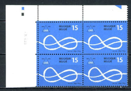 BE   2507A  XX   ---  Anniversaire U.L.B.  --  Blocs De 4 Coin De Feuille  --  Parfait état - Angoli Datati