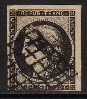 FRANCE : N° 3 A Oblitéré (Type Cérès) - PRIX FIXE : 1/5 De La Cote - - 1849-1850 Cérès