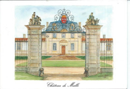 [33] Gironde > Preignac Chateau De Malle Aquarelle - Margaux