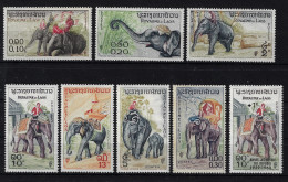 1958/60 LAOS - SG 74/80+104 - Elefanti - MNH** - Altri - Asia