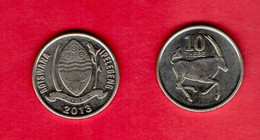 BOTSWANA, 2013 , 10 Thebe, Oryx, KM5, C3740 - Botswana