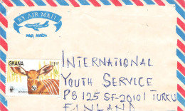 GHANA - AIRMAIL - TURKU/FI - WWF /4475 - Ghana (1957-...)