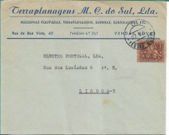 Portugal , 1967 , VENDAS NOVAS Postmark , Terraplanagens M.C. Do Sul Lda Cover - Poststempel (Marcophilie)