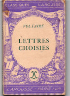Les Classiques LAROUSSE - Editeur LAROUSSE - VOLTAIRE - LETTRES CHOISIES - Non Classés