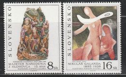 SLOVAQUIE - N°205/6 ** (1995) Oeuvres D'art - Unused Stamps