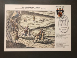 Belgie - Belgique 2483HK-NL Herdenkingskaart - Carte Souvenir 1992 - Thurn Und Taxis - Erinnerungskarten – Gemeinschaftsausgaben [HK]