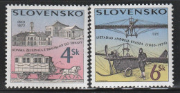 SLOVAQUIE - N°224/5 ** (1996) Moyens De Transport Anciens - Unused Stamps