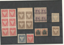 POLOGNE LOT TP ANCIENS NEUFS. - Unused Stamps