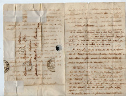TB 4582 -1841 - Lettre Taxée - Me LOMBARD, Notaire à PARIS Pour Mme De POIX Au Château De CHABENET Près ARGENTON - 1801-1848: Precursors XIX