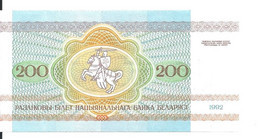 BIELORUSSIE 200 RUBLEI 1992 UNC P 9 - Belarus