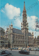 CARTOLINA  BRUXELLES,BELGIO-GRAND PLACE,HOTEL DE VILLE-BOLLO STACCATO,VIAGGIATA 1966 - Pubs, Hotels, Restaurants