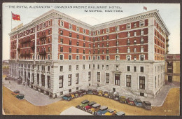 The Royal Alexandra 'Canadian Pacific Railways' Hotel, Winnipeg Manitoba With Great Oldtimers, Automobiles - 1934 - Winnipeg