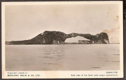 Gibraltar - East Side Of Rock With Wter Catchments - Gibraltar