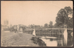 Hereford - Jubilee Bridge With Dressed-up Ladies Crossing - Herefordshire