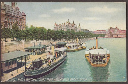 Scotland Yard & Whitehall Court From Westminster Bridge  - Westminster Abbey