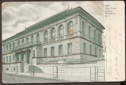 Library - Providence R.I. With GILDED Contours Of The Building (1905) (glued Glitters)  - Providence