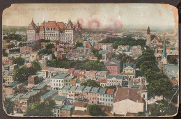 Albany, NY - Bird's Eye View Of The Capitol And Albany 1908 - Albany