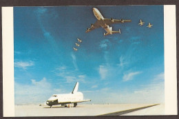 NASA's 747 And T-38 Chase Planes Salute A Successful Landing Of Space Shuttle 'Enterprise' - Space Program - Raumfahrt