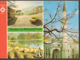 XIVèmes Jeux Olympiques D'hiver Sarajevo 1984. Pozdrav Iz Mrkonjic Grada. Sheep, Moutons Mosque - Bosnien-Herzegowina