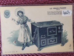 Le Franc-picard , Odelin , Fourneau , Cuisinière , Carte Publicité - Publicité