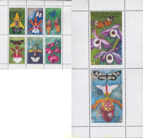 721802 MNH TUVA 1996 FLORES Y MARIPOSAS - Touva