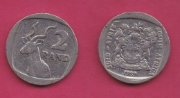 SOUTH AFRICA, 1989, 1 Off Nicely Circulated Coin 2 Rand, Kudu, C1334 - Afrique Du Sud