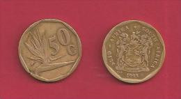 SOUTH AFRICA 1993, Coin XF, 50 Cent Strelizia, Normally Used, C2022 - South Africa