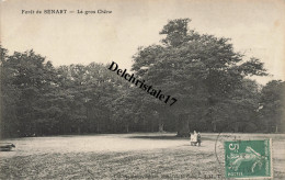 CPA 91 0012 SÉNART (ESSONNE) - FORÊT DE SÉNART - LE GROS CHÊNE - ANIMÉE PERSONNAGES ÉCRITE ET CIRCULÉE - Sénart