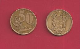 SOUTH AFRICA 1996, Coin XF, 50 Cent Strelizia, Normally Used, C2019 - South Africa