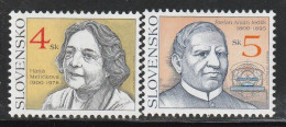 SLOVAQUIE - N°314/5 ** (2000) Personnalités - Unused Stamps
