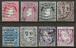 IRLANDE: Obl., N° YT 79 à 86, Suite De 8 Tp, B/TB - Used Stamps