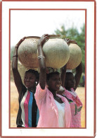 CPSM Burkina Faso-Vie Quotidienne Au Village-Beau Timbre-RARE       L2587 - Burkina Faso